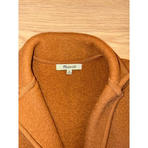 Madewell Seville Merino Wool Sweater Blazer Women's Heather Pecan size XS - Picture 3 of 3